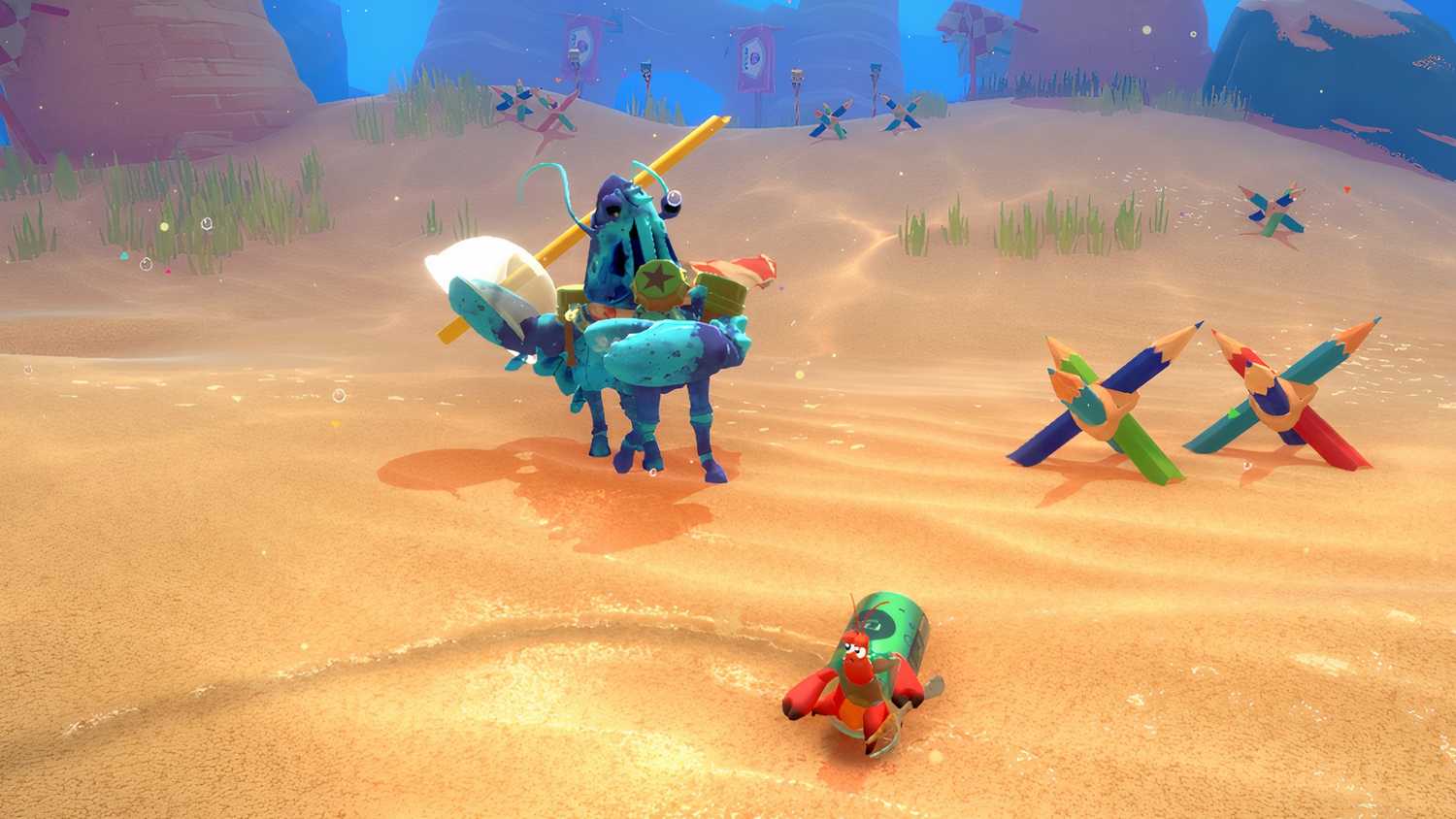 Fighting a boss in Another Crab’s Treasure