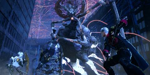 Fighting a boss in Code Vein 2