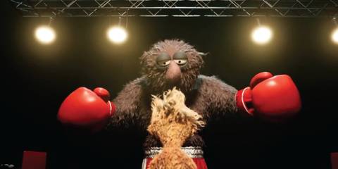Fighting a match in Felt That Boxing