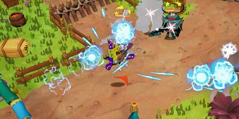 Fighting enemies in Nicktoons & The Dice of Destiny