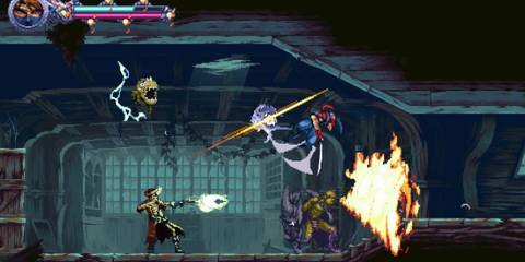 Fighting enemies in Ninja Gaiden Ragebound