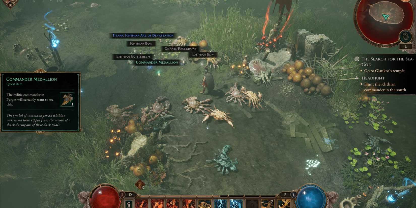 First Icthian Commander Headhunt Titan Quest 2