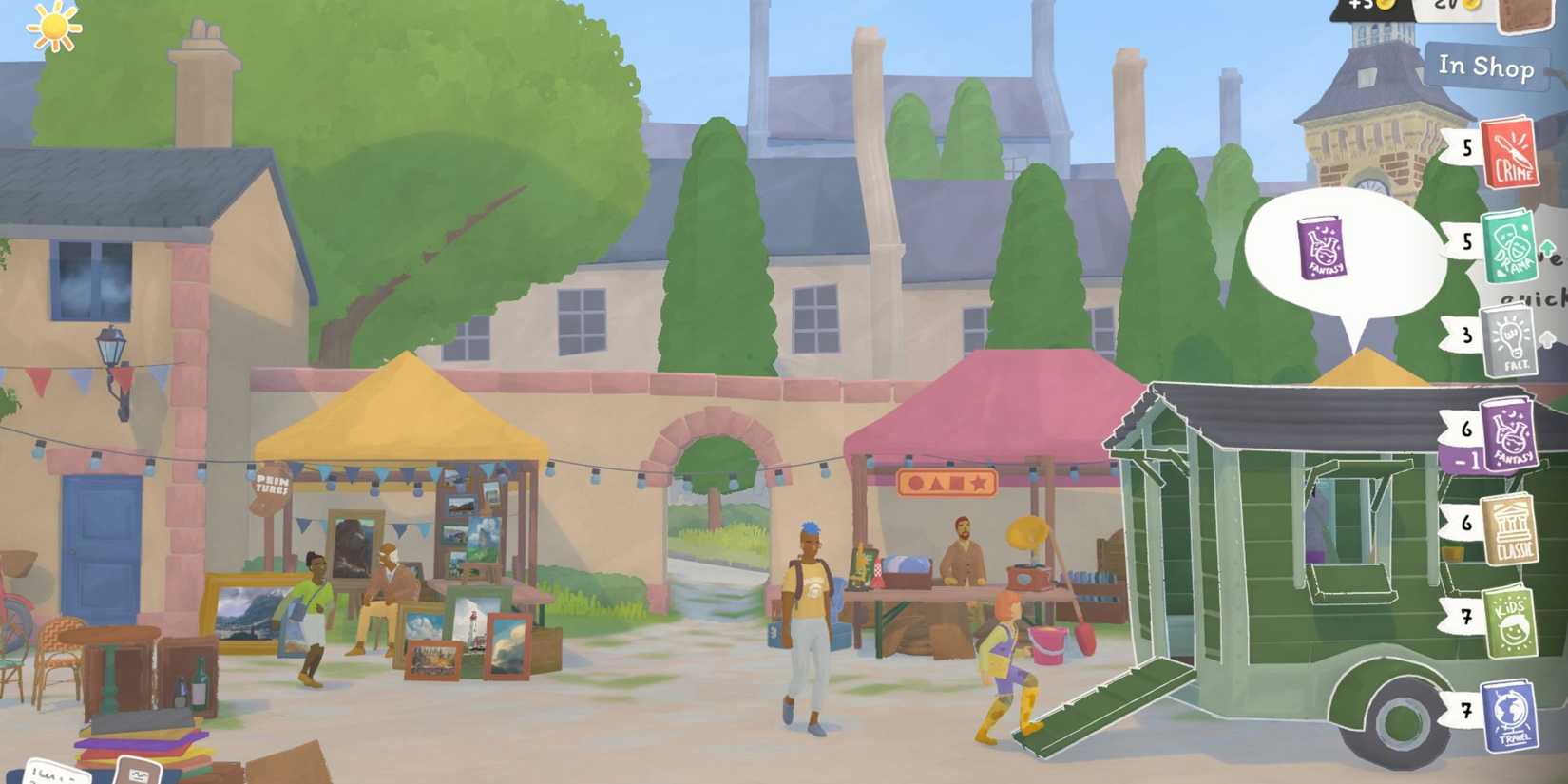 flea market small bookstore 