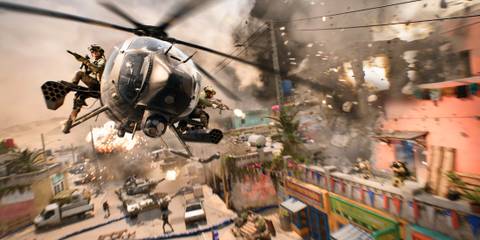 Flying a chopper in Battlefield 2042