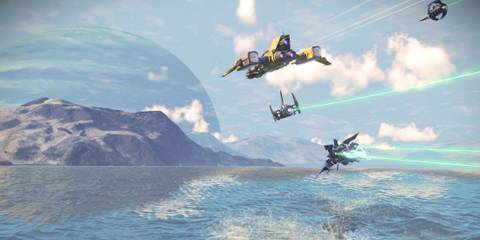 Flying ships in No Man’s Sky