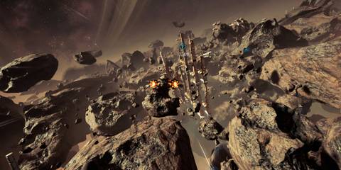 Flying through meteors in Chorus