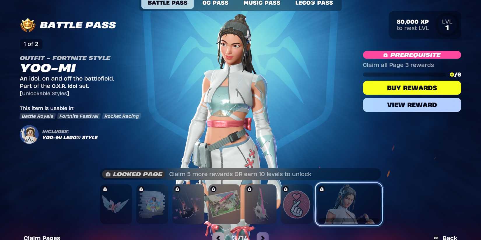Fortnite Shock 'N Awesome Battle Pass Full Showcase