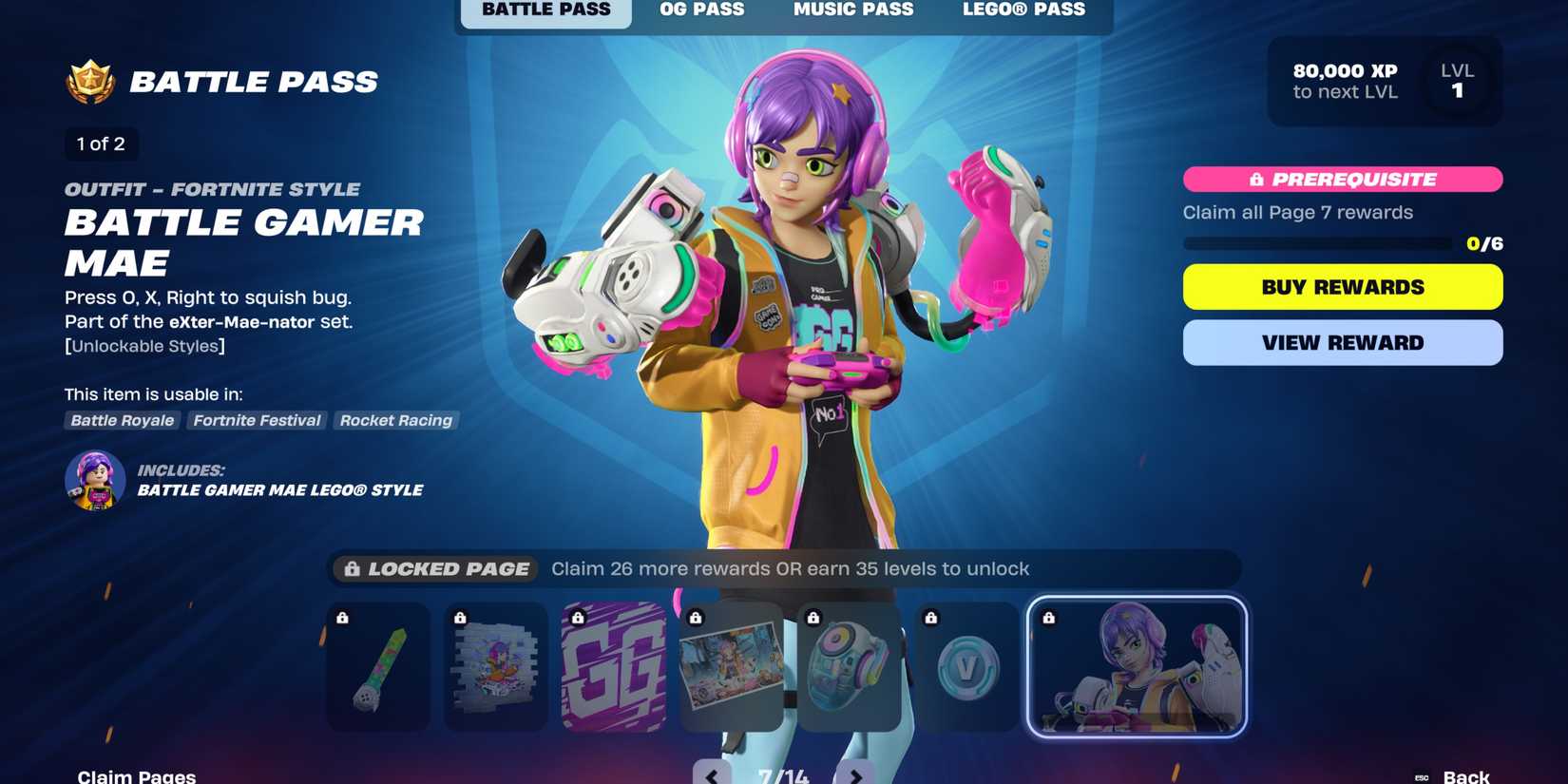 Fortnite Shock 'N Awesome Battle Pass Page 7