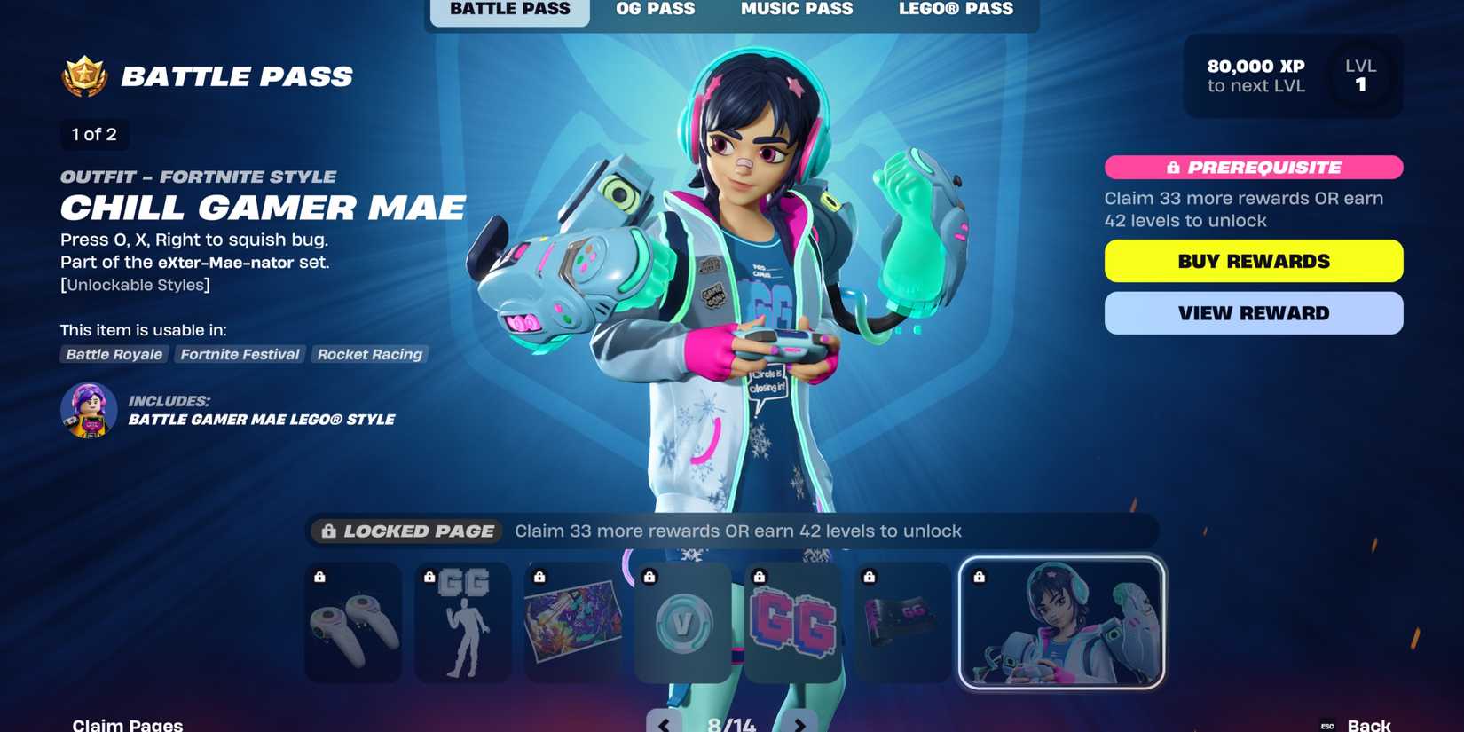 Fortnite Shock 'N Awesome Battle Pass Page 8