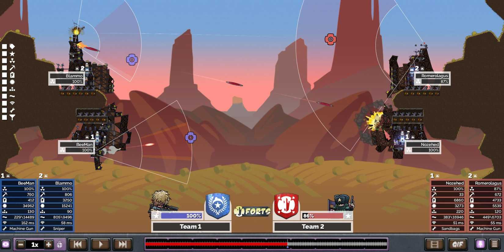 forts gameplay screenshot.