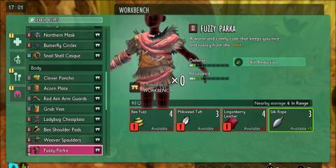 Fuzzy Parka in Grounded 2