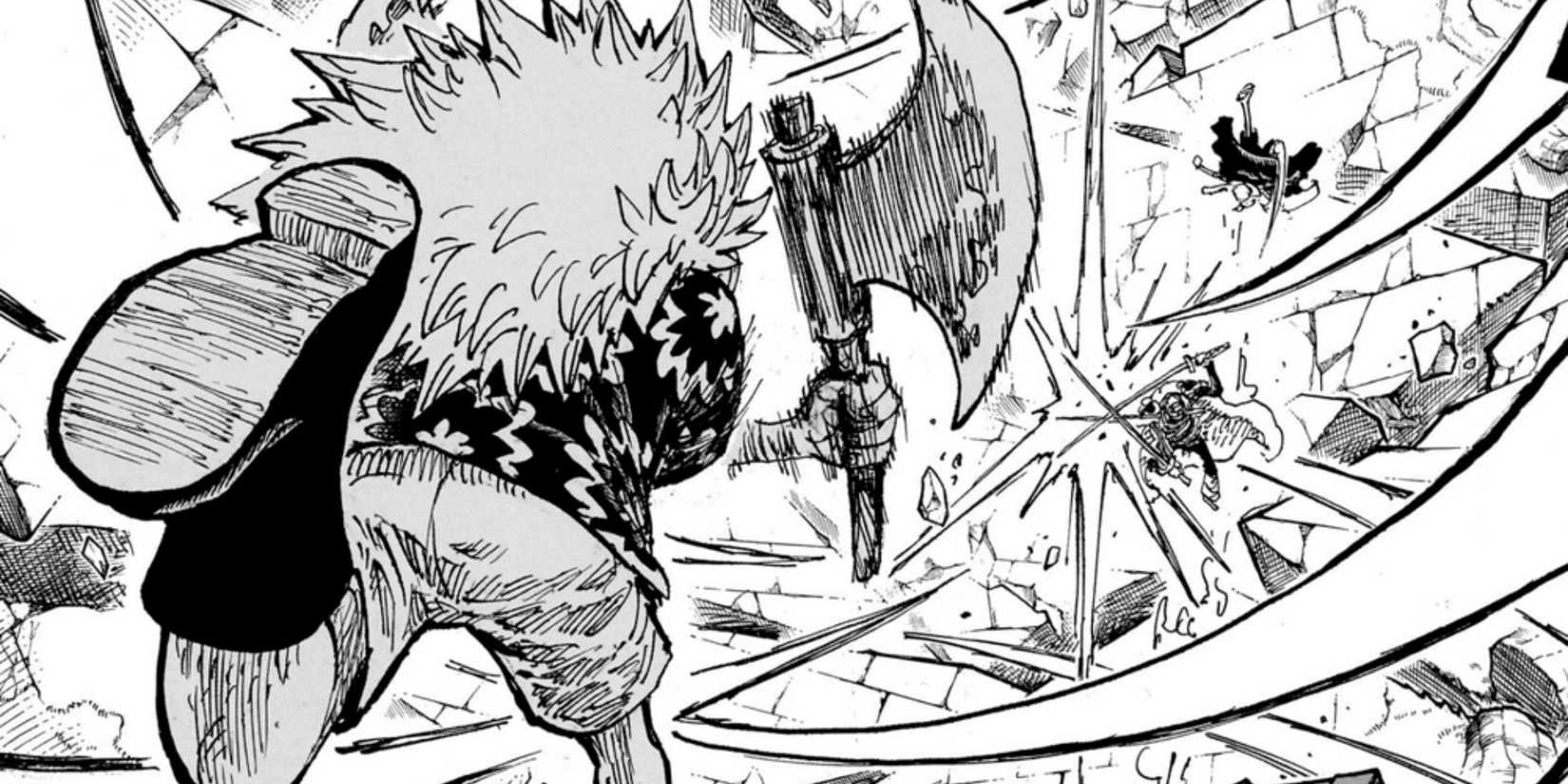 Gaban attacks Zoro and Luffy - One Piece