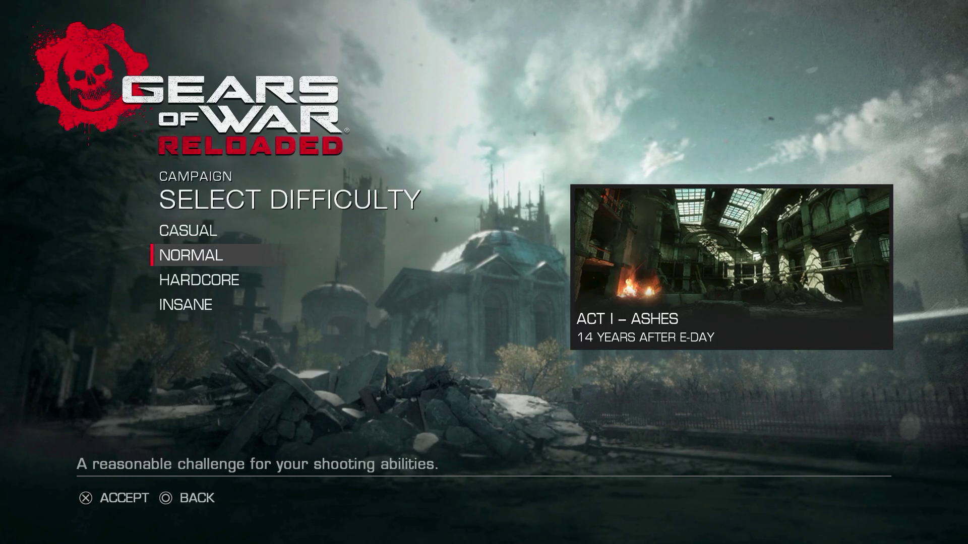 Normal Diffuculty Best Gears of War Reloaded Difficulty Settings and Differences