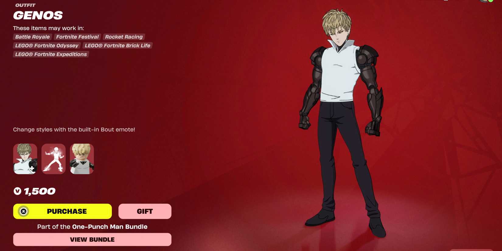 Genos in Fortnite