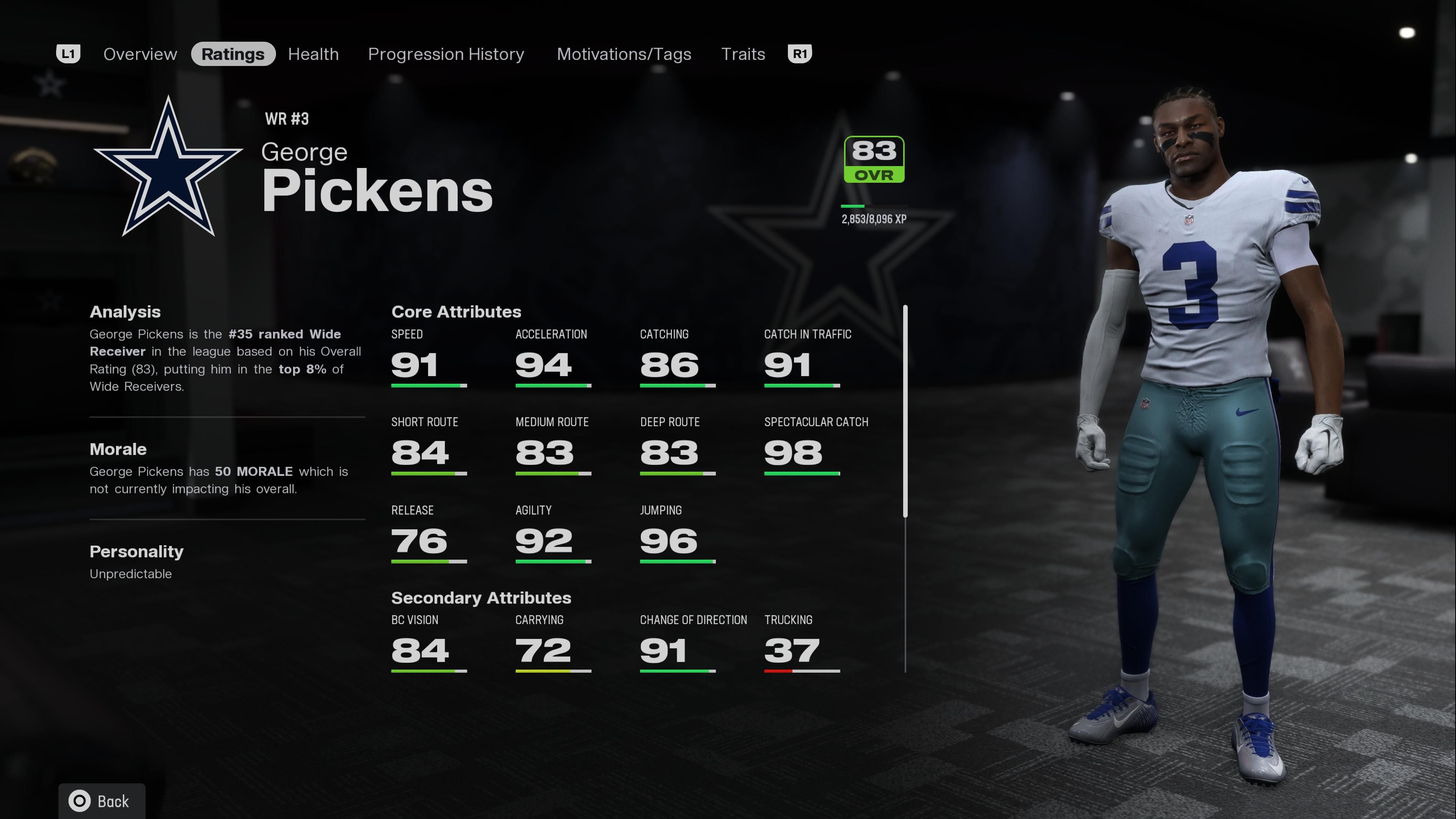 George Pickens Madden 26 Franchise