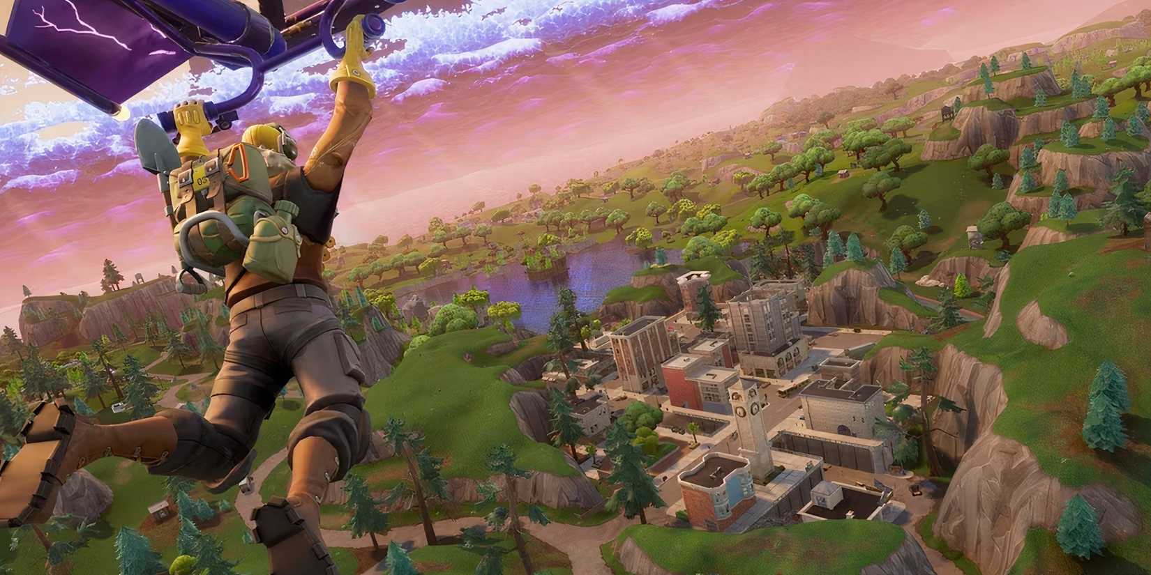 Gliding in Fortnite