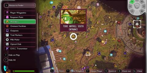 gloom skewer in grounded 2 location marked on map