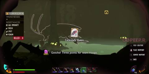 gloom skewere location 2 in grounded 2 cockroach queen