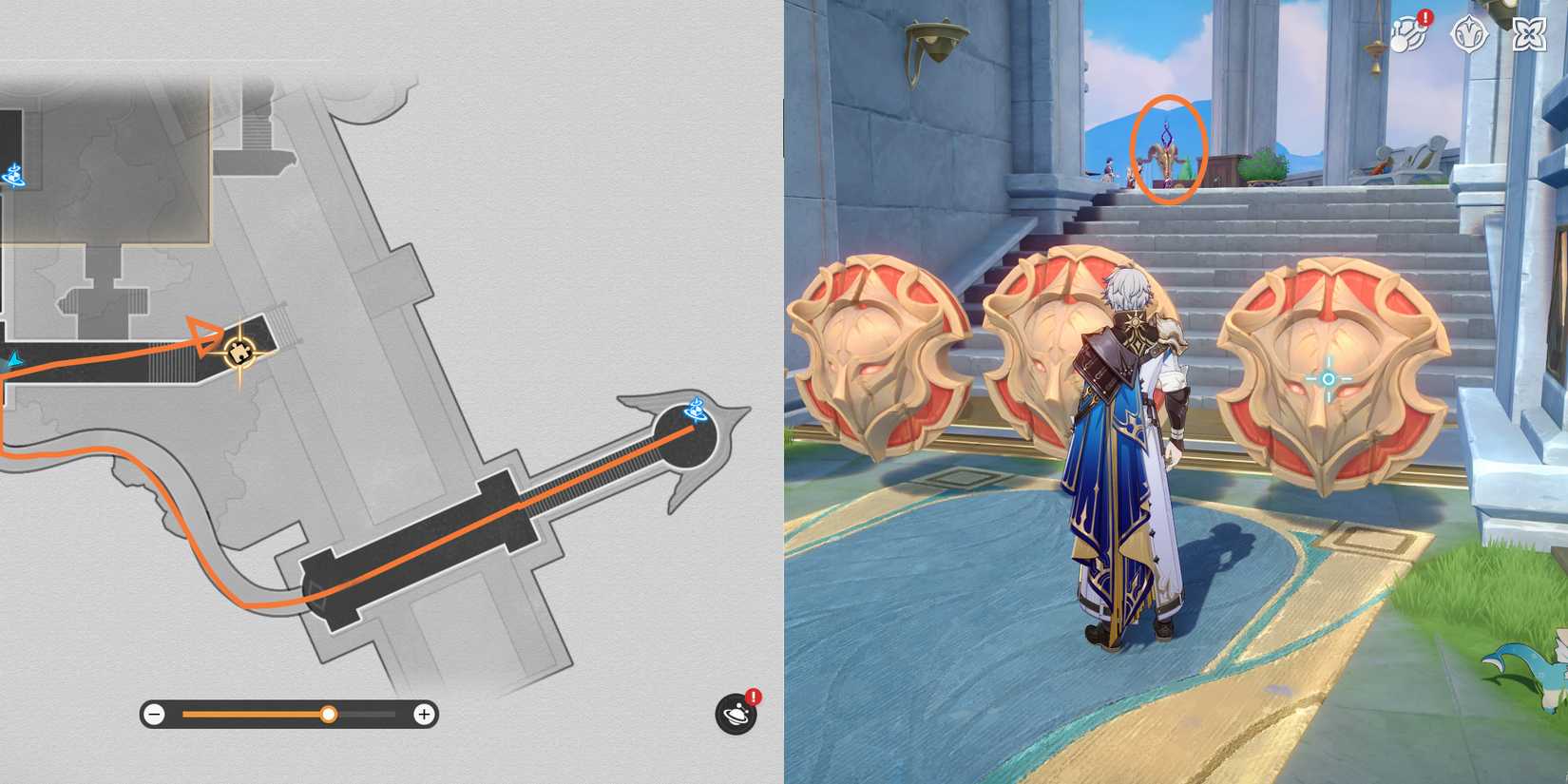 golden scapegoat warbling shores styxia location 1 in honkai star rail