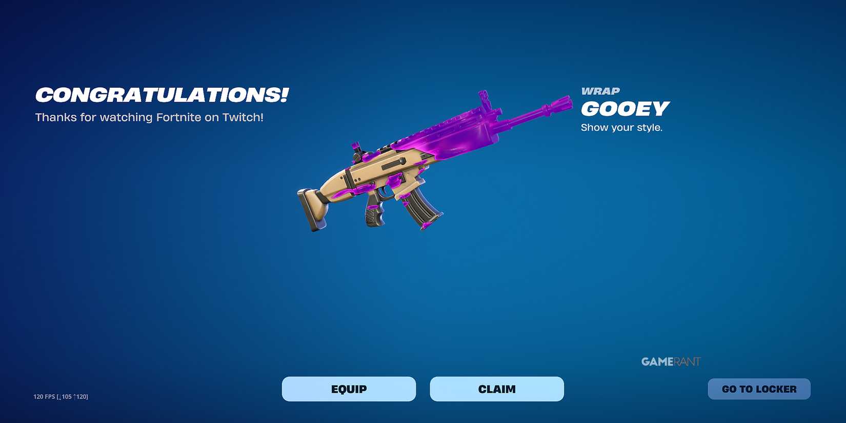 Gooey Wrap in Fortnite