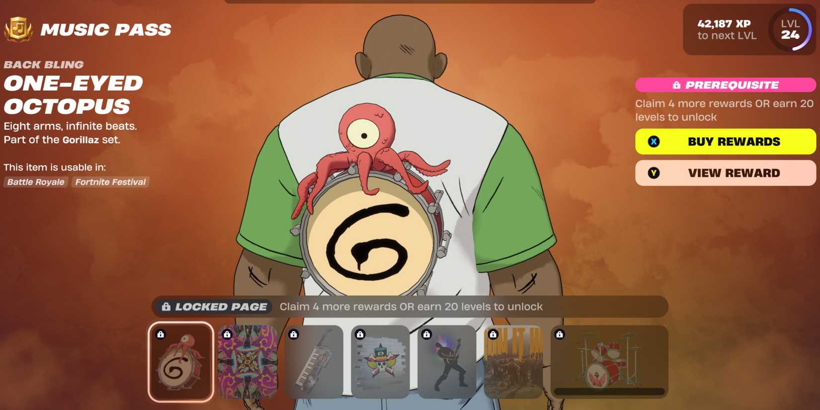 gorillaz music pass page 2 fortnite