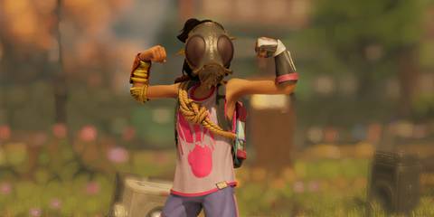 Grounded 2 Hoops Character with Weevil Gas Mask Photo Mode Flex Pose