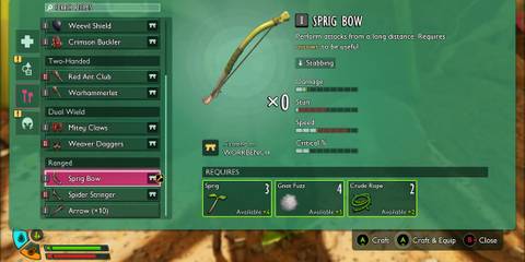 Sprig Bow in Grounded 2