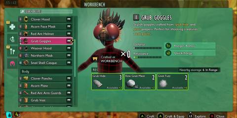 Grub Goggles in Grounded 2