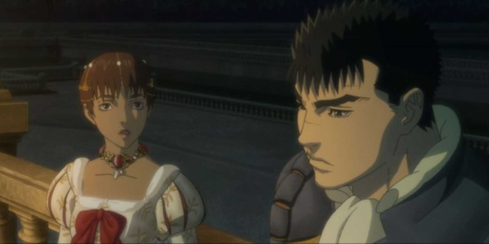 Guts and Casca in Berserk.