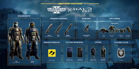 Helldivers 2 Halo ODST Legendary Warbond Content
