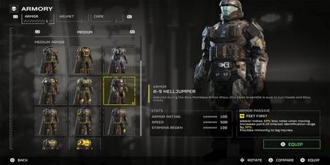 The A-9 Armor in the Armory