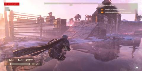 The Player Sneaking into an Automaton Base 