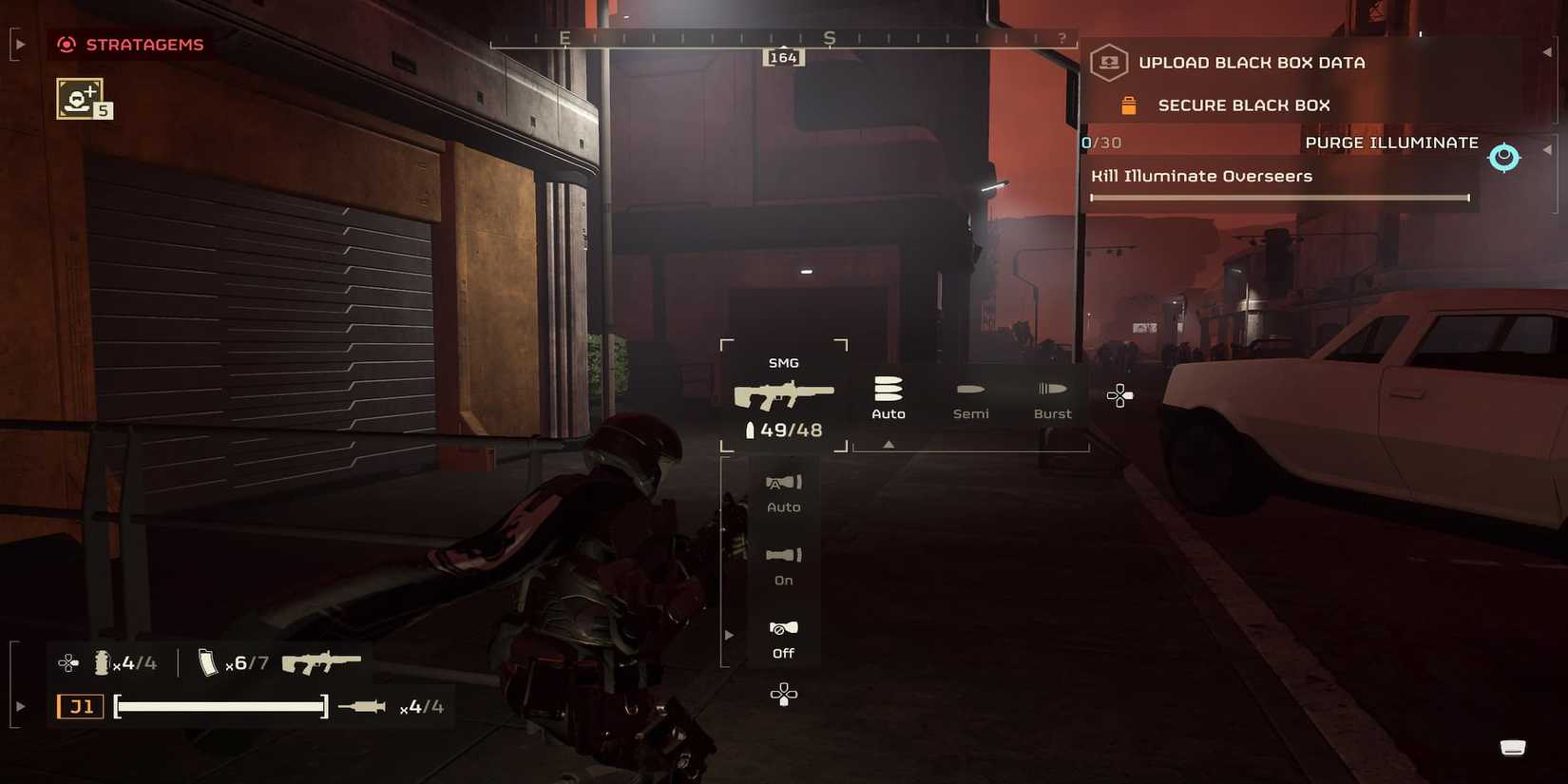 The Player Turning off the Flashlight 