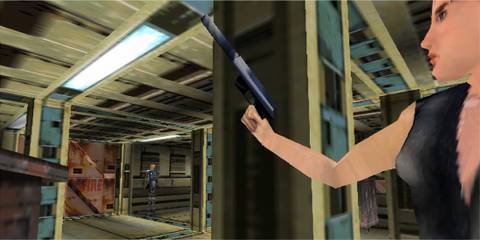 Hiding behind cover in Perfect Dark