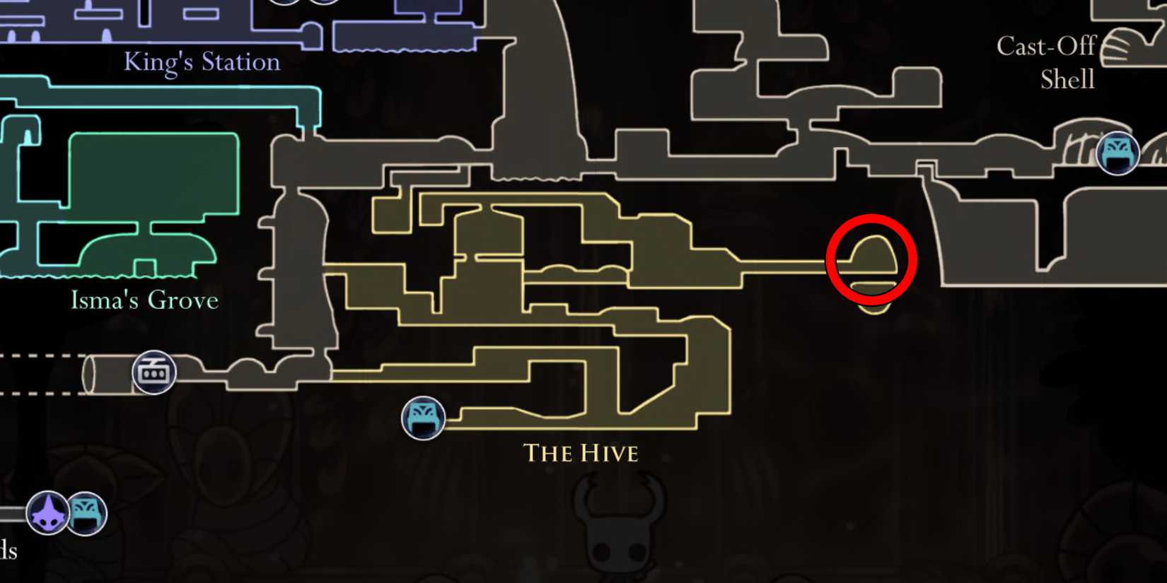 Hollow Knight All DLCS DLC Start Locations Lifeblood Hive Knight