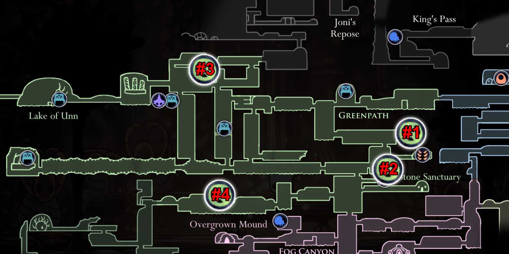 Hollow Knight All Grub Locations Greenpath