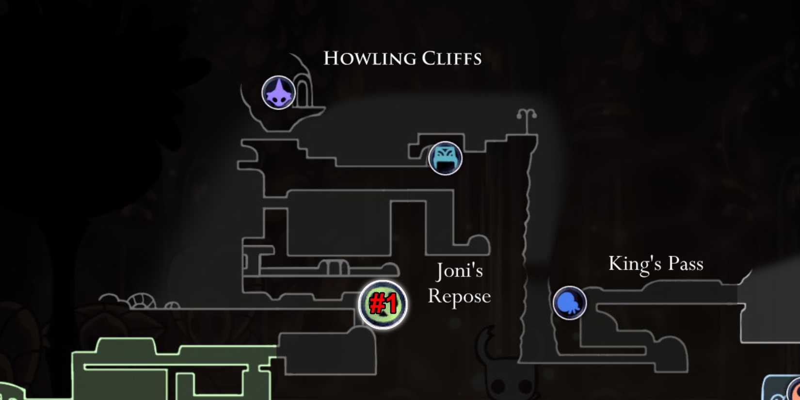 Hollow Knight All Grub Locations Howling Cliffs