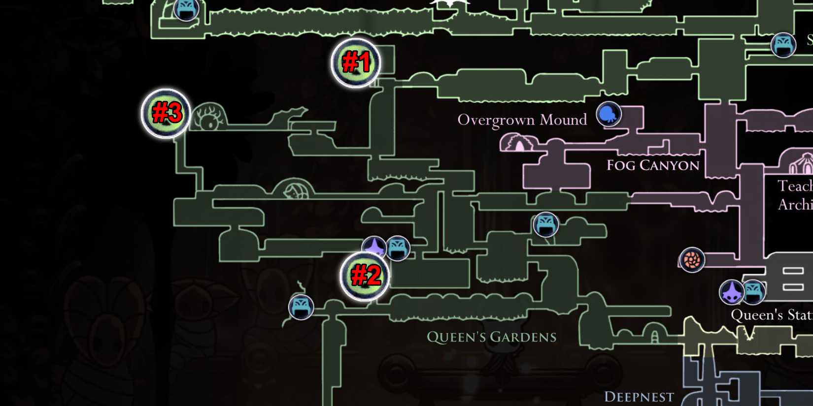Hollow Knight All Grub Locations Queens Gardens