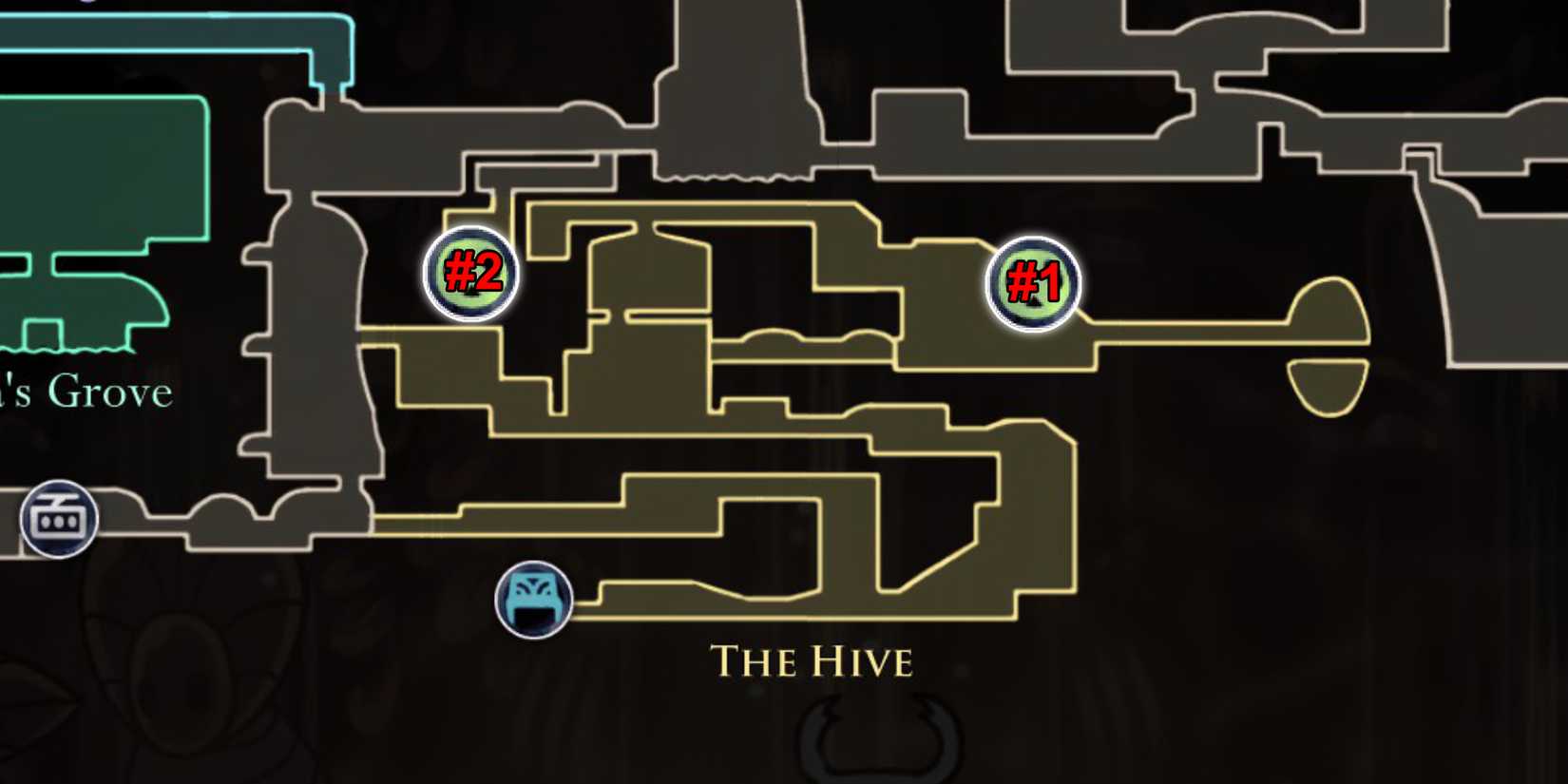 Hollow Knight All Grub Locations The Hive