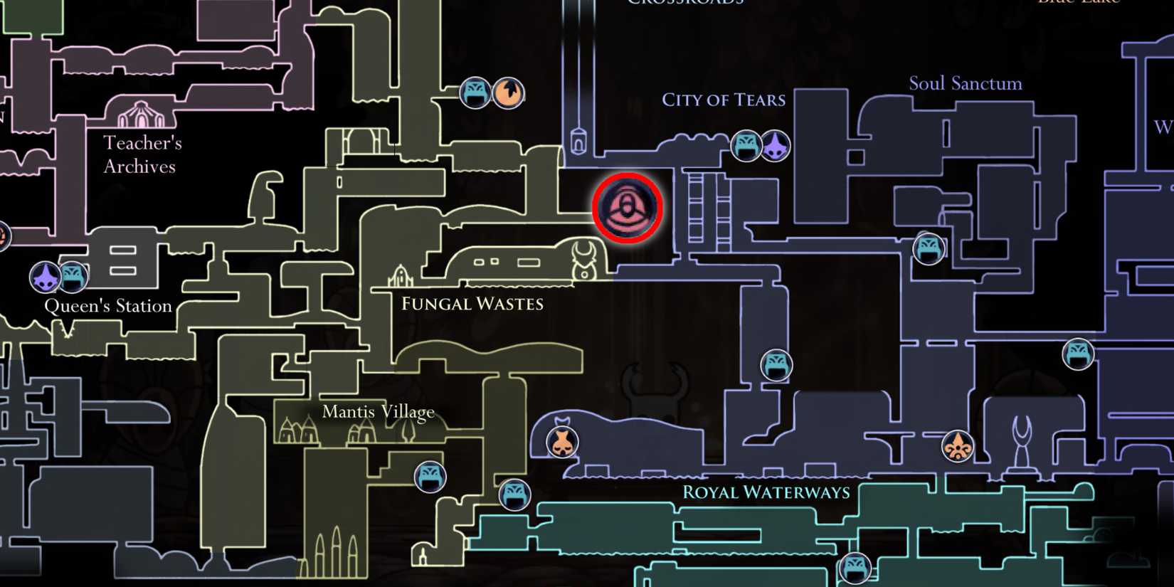 Hollow Knight Warrior Dream Grave Locations Map Elder Hu