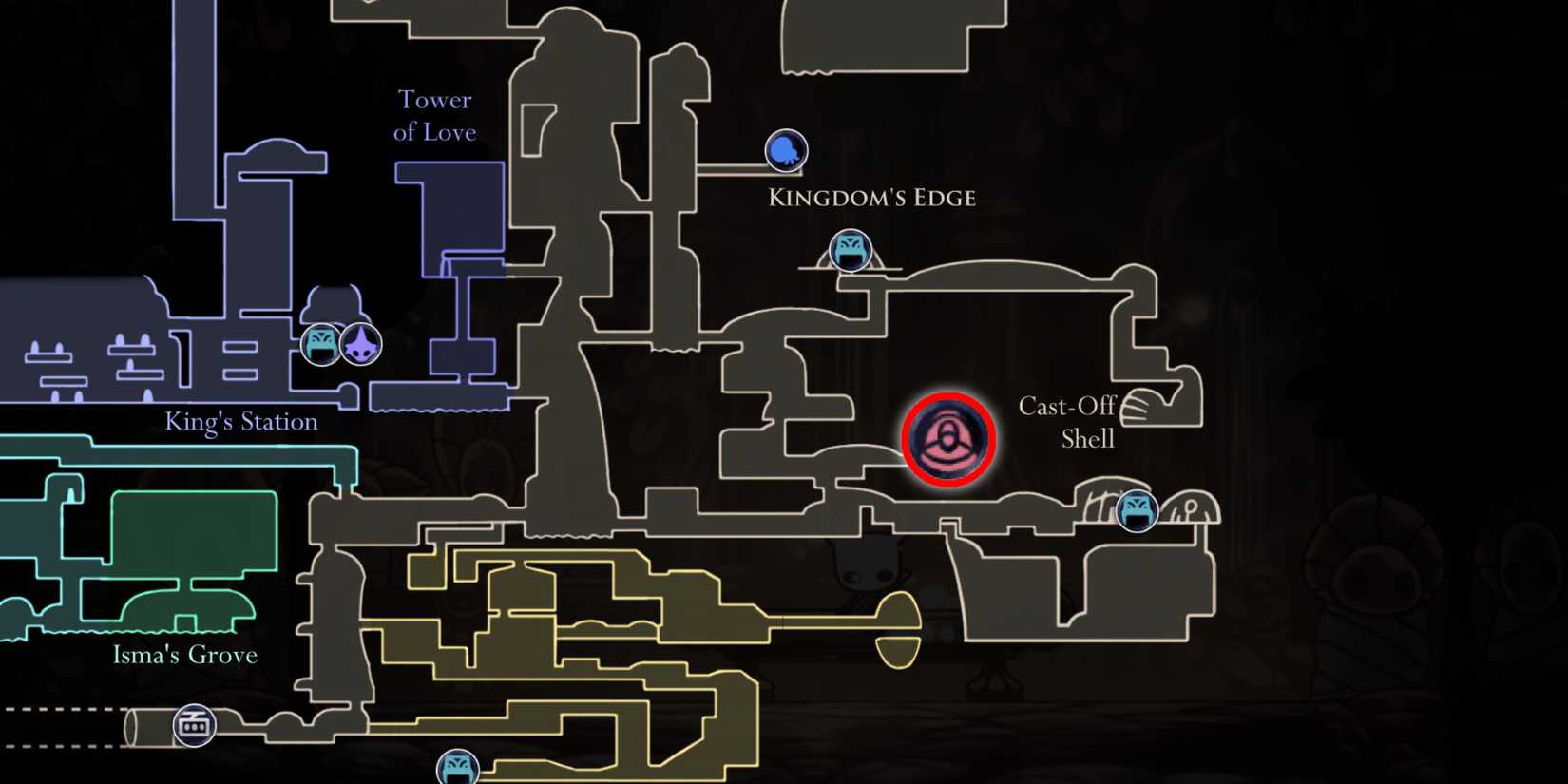 Hollow Knight Warrior Dream Grave Locations Map Markoth