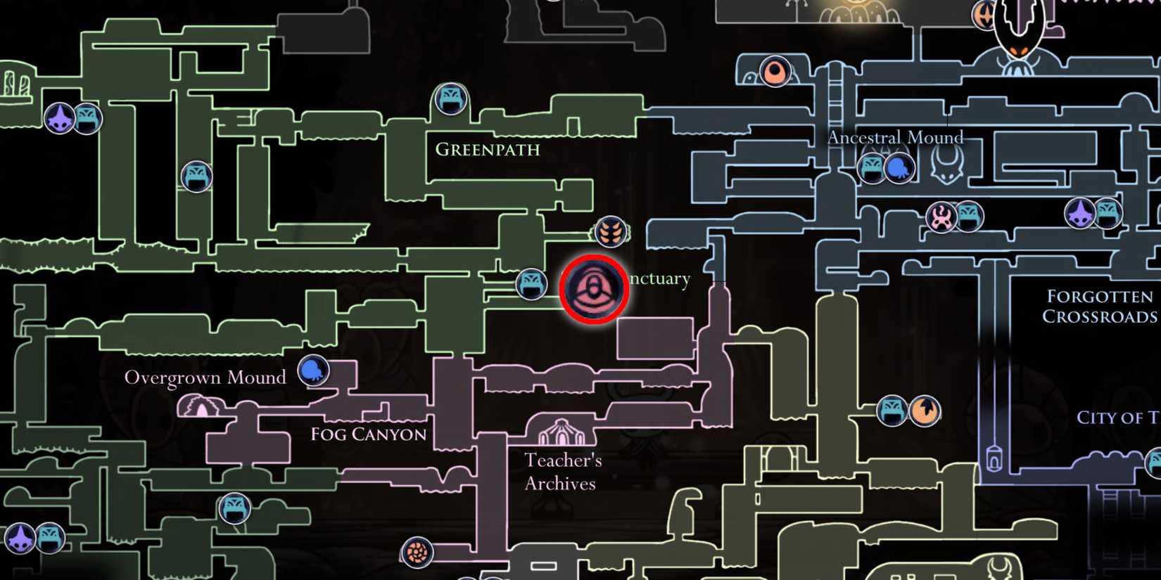 Hollow Knight Warrior Dream Grave Locations Map No Eyes