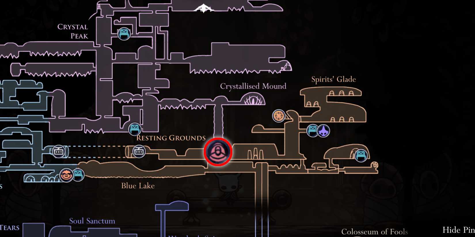 Hollow Knight Warrior Dream Grave Locations Map Xero