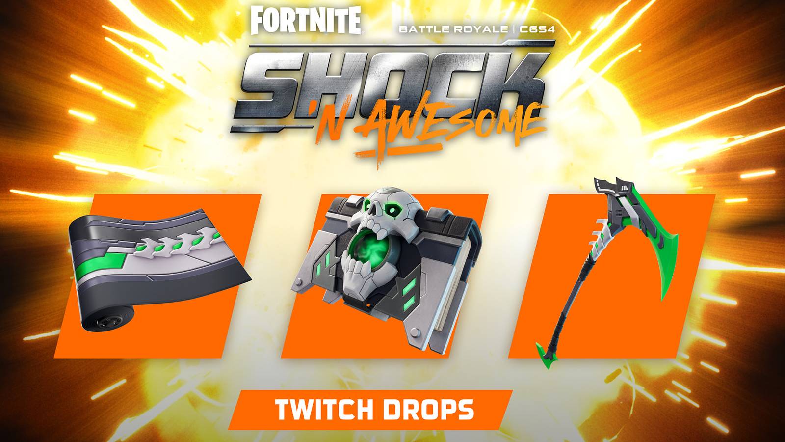 How to Get Shock ‘N Awesome Twitch Drops in Fortnite
