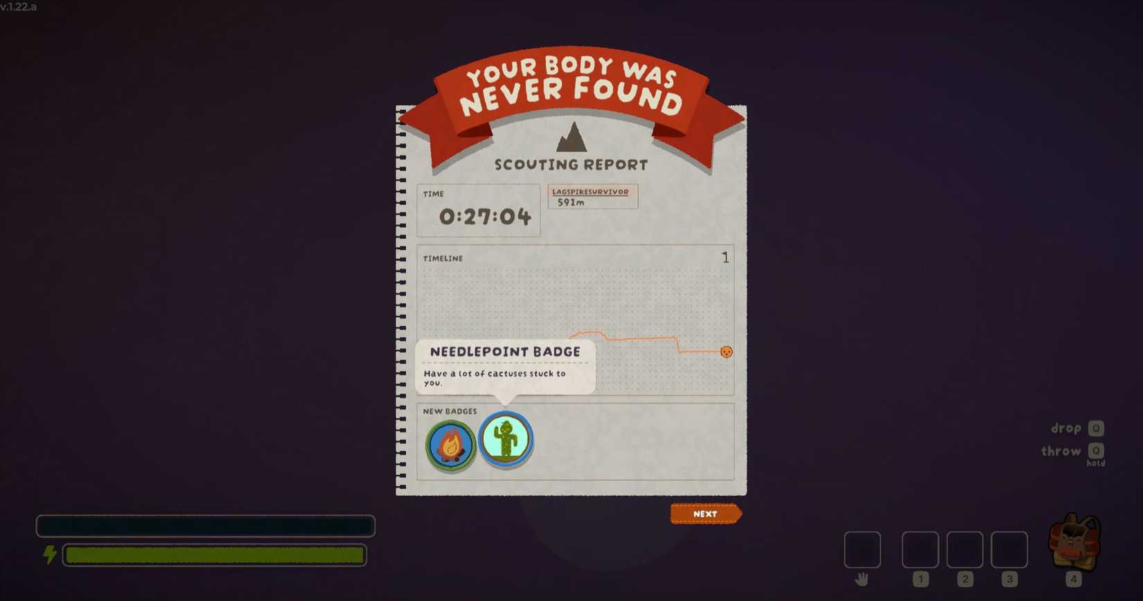 How To Get the Needlepoint Badge in PEAK