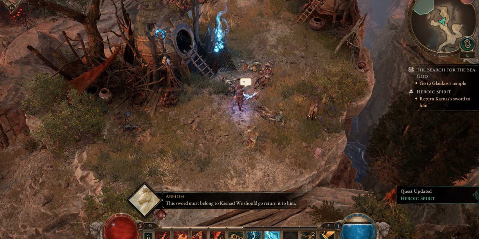 How to recover Kaenas' Sword in Titan Quest 2