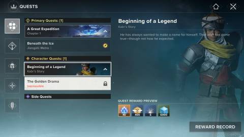 Destiny Rising Quest Rewards