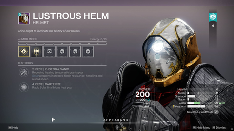 Destiny 2 Solstice 2019 Titan helmet
