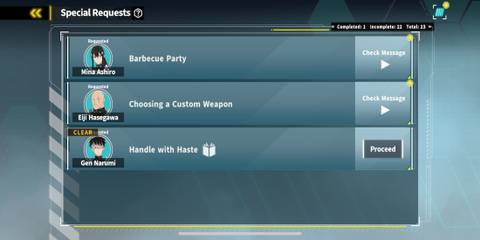 The Special Request Menu With Two Open 