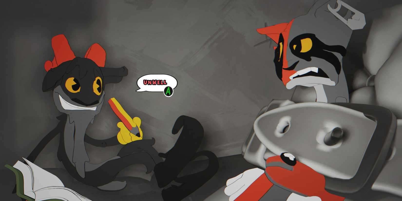 Into the Unwell Dr Bubs tells Charcat he is unwell